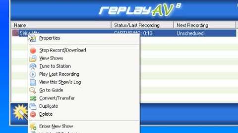 How to Record Sirius or XM online with Replay AV