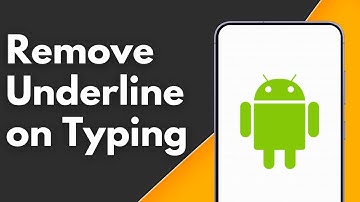How to Remove  Underline While Typing on Android