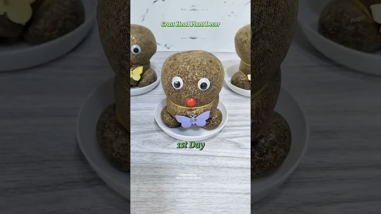 Grass Head Doll Room Decor