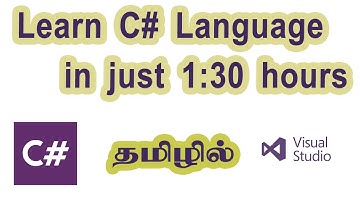 C# programming in tamil|Complete C# basics for beginners in Tamil|CodebinX