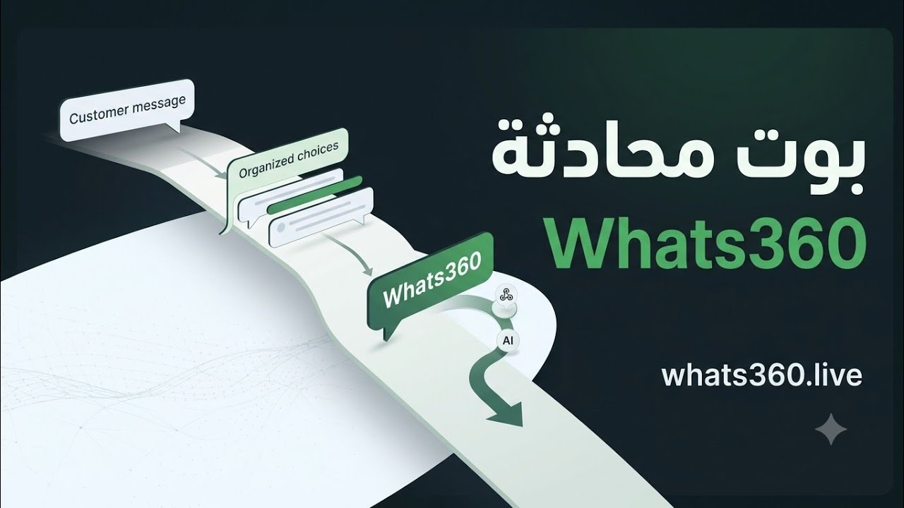 شرح عملي مرتبط بإعدادات Whats360 والبوتات الذكية