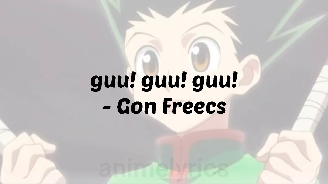 Guu Guu Guu Gon Character Song Romaji Eng Lyrics Chords Chordify