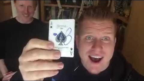 Diamond Jim Tyler performs his Telekinetic and a Sticker trick with cards