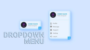 Claymorphism DropDown Menu Using HTML CSS & Vanilla JavaScript