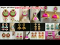 Diy silk thread earrings tutorials  beautyinu by divya overall collection  silk thread jewelry