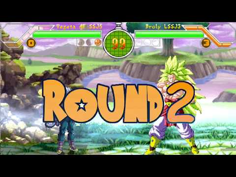 ベジータ 超サイヤ人5 vs ブロリー 超サイヤ人3 | MUGEN | ANIME REVIEWS