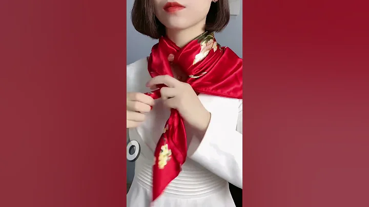 Easy Stylish Silk Scarf Tie Methods | How to wear a scarf? P1070323 #scarfwearing