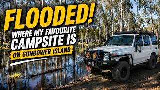 The Murray river is flooding again, where can you still camp on Gunbower Island right now?