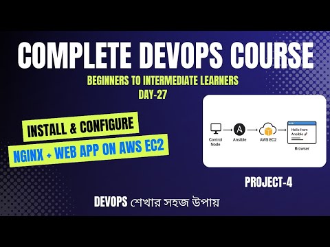 Day-27 | Ansible Project: Install & Configure Nginx + Web App on AWS EC2 (Step-by-Step)