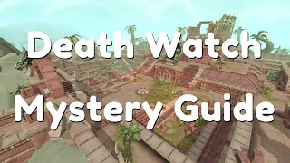 DEATH WATCH - ARCHAEOLOGY MYSTERY GUIDE