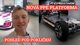 Pohled pod pokličku - PPE platforma u nového Audi Q6 e-tron