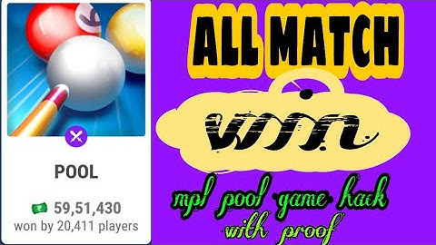 Mpl pool game hack trick sale only 2000rs