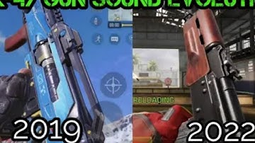 AK-47 Gun Sound & Reload Animation Evolution 2019-2022 || COD mobile @CallofDuty #warzonemobile