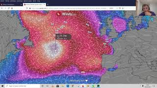 routage météo et analyse d'une situation météorologique avec windy et qtVlm screenshot 1