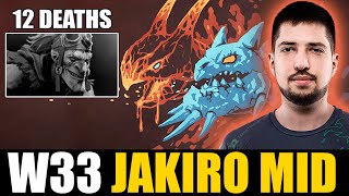 W33 knows how to play against Batrider like no one else  - UNSTOPPABLE Jakiro MID Dota 2