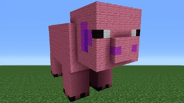 Minecraft Tutorial: How To Make A Pig Statue