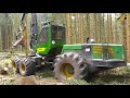 Holzernte - Waldarbeit Wood Harvester HSM 405H Forsttechnik Holzfäller im Einsatz - Forstwirtschaft