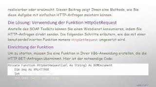 Wie Man Einen Webdienst Aus Vb6 Ohne Das Soap Toolkit Konsumiert