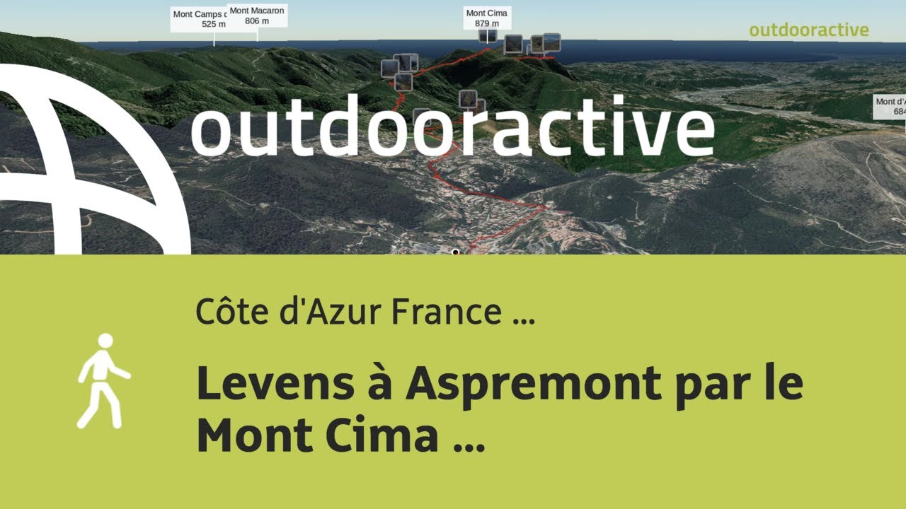 randonnée sur la Côte dAzur France (Alpes-Maritimes): Levens à Aspremont par ...