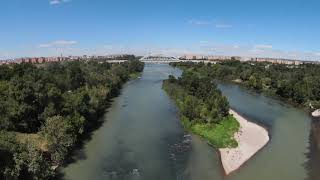 Primer vuelo del DJI fpv ... RIO EBRO ZARAGOZA EDIT filmora