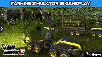 How To Cut Tree In Fs 16 | Forestry Scorpionking Buffalo | Timelapse |