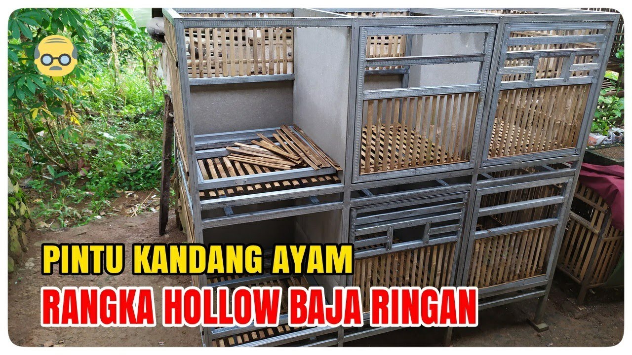 Kandang Ayam Membuat Pintu  Dari  Hollow Baja  Ringan  YouTube