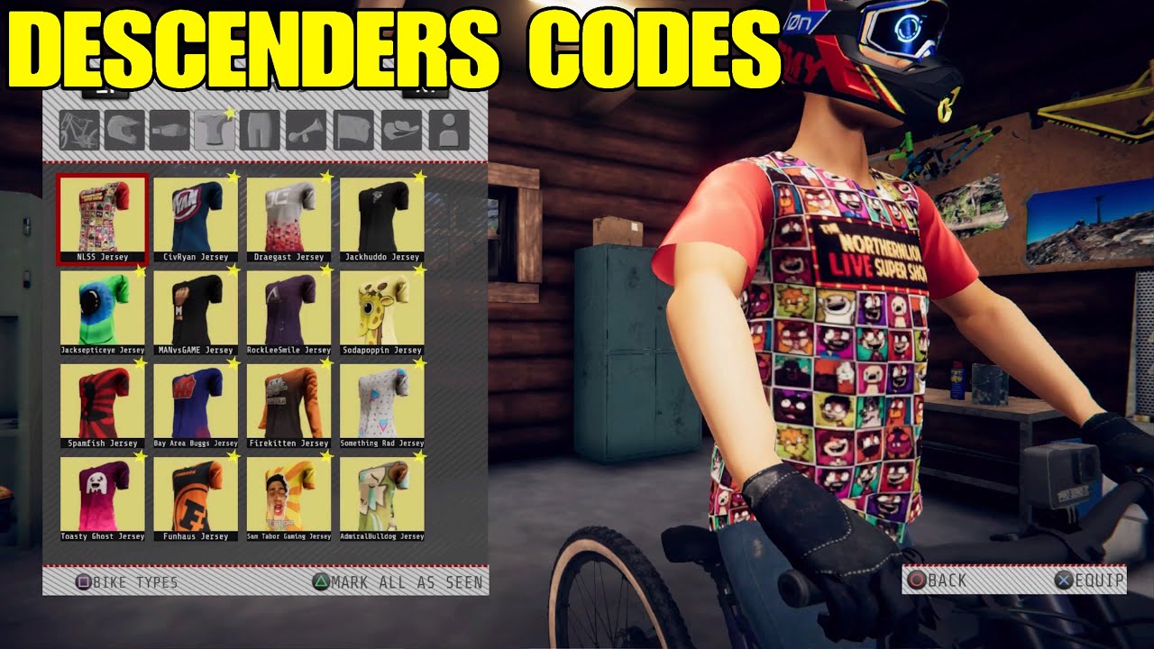 Descenders codes.Free items,item Codes YouTuber Items PART 2 YouTube