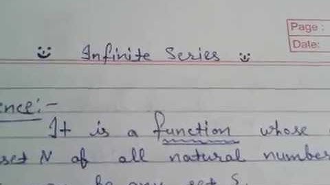 Infinite series part-1 for B.tech 1st year|| Rohit Pilania||