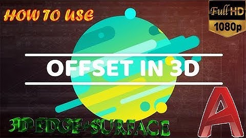 How to Offset 3D Object | Offset 3D Surface | AutoCad Hindi