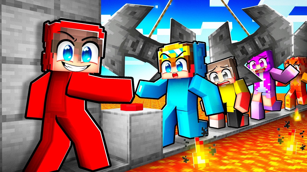 5 Friends vs Minecraft DEATH RUN…