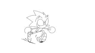 Sonic run cycle - [test animation]