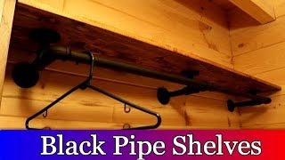Black Pipe Shelves