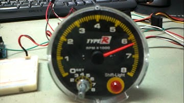 Arduino + Automotive RPM Gauge (Tachometer)