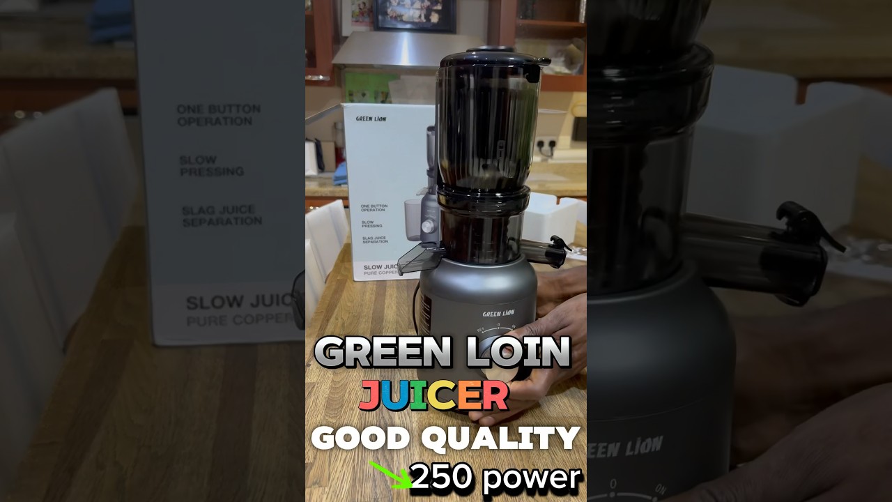 Green Lion Slow Juicer 250w Pure Copper Motor for Efficient Operation.