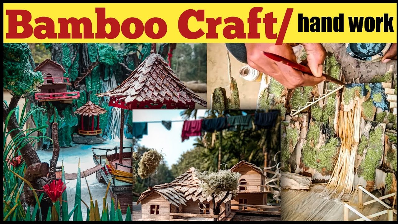 DIY | Bamboo Design | bamboo craft ideas | bamboo craft | water pool ...