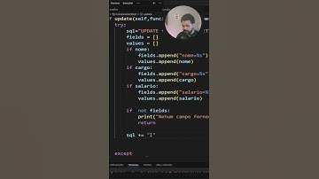 Python : Atualizar  dados no Banco de Dados - Aula comleta no canal #shotrs  #python  #sql