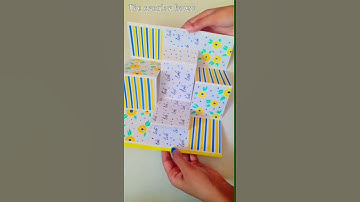 DIY unique trifold card | easy way to make card | shorts | The creator house |