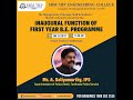 SRM TRPEC - FIRST YEAR INAUGURATION OF B.E PROGRAMME - 2021