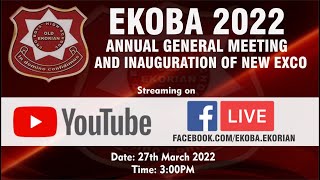 EKOBA 2022 Annual General Meeting (AGM) and Inauguration of New National Executives