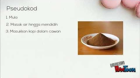 Bab 2: Algoritma, Pseudokod, Carta Alir Proses Menyediakan Secawan Kopi