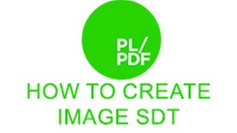 How to use the image SDT in PL/PDF