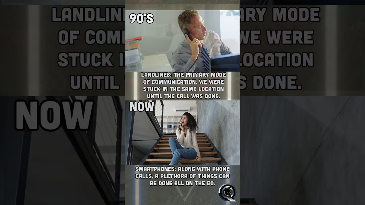 A glimpse of communication methods revolution: 90's vs Today. 