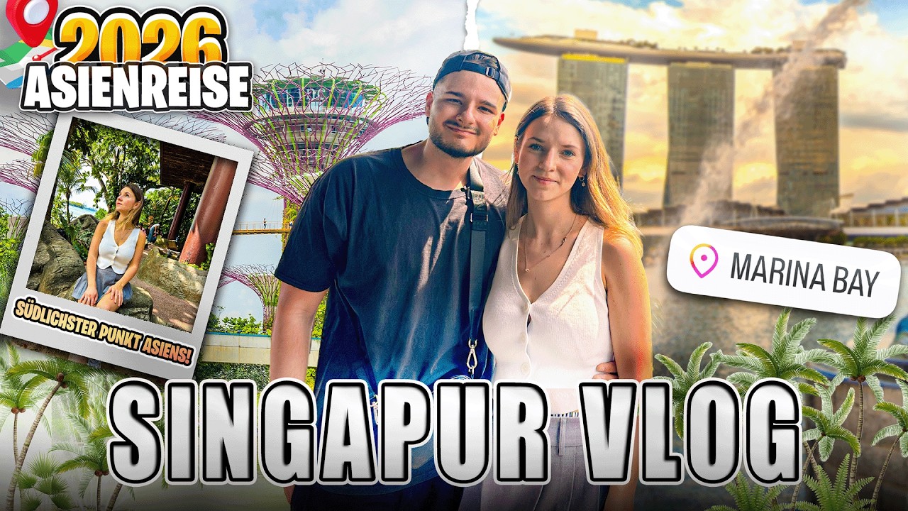 SINGAPUR IST EINFACH WOW!🇸🇬😍 Skylines, Marina Bay & Palawan Beach 🏖️| Asien Reise 2026