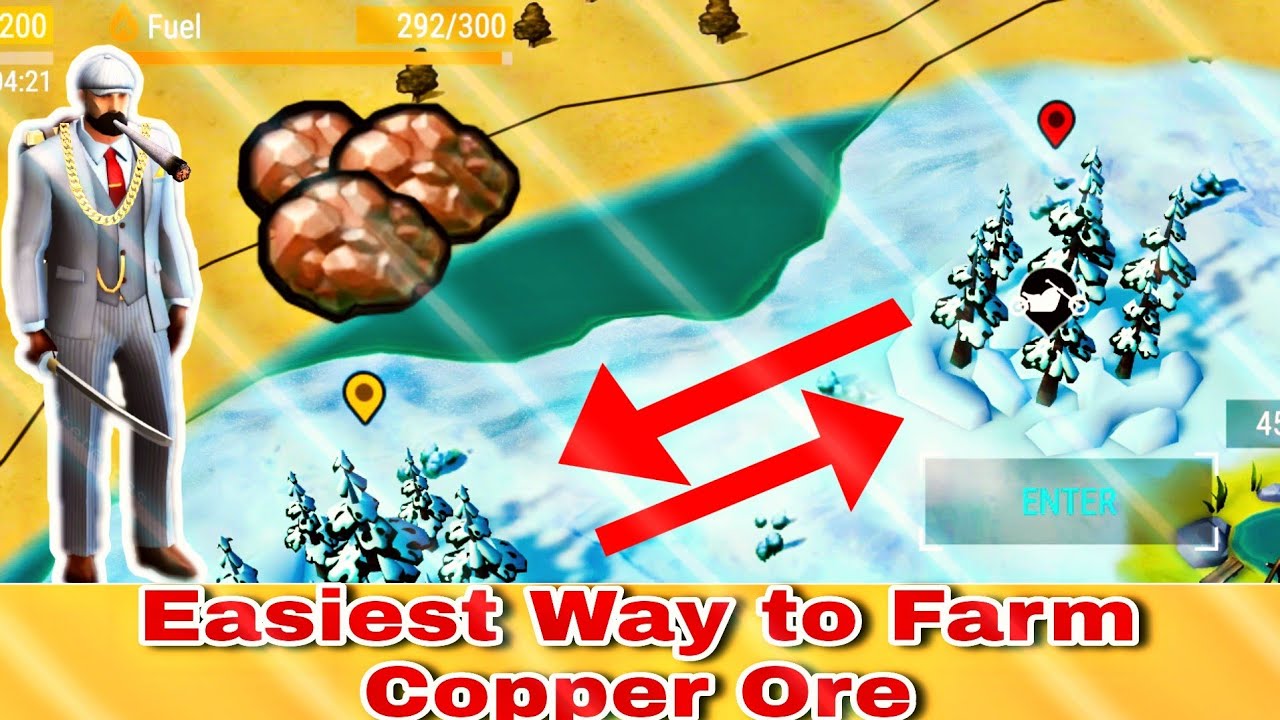 Best way to farm Copper/Steel- Best trick- (100+ Ore in one run) Last Day On Earth Survival