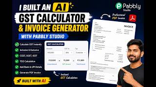 I Built a GST Calculator & Invoice Generator with AI | Pabbly Studio screenshot 1
