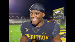 2025 4-star American Heritage RB Byron Louis after the Patriots’ win over Cardinal Gibbons