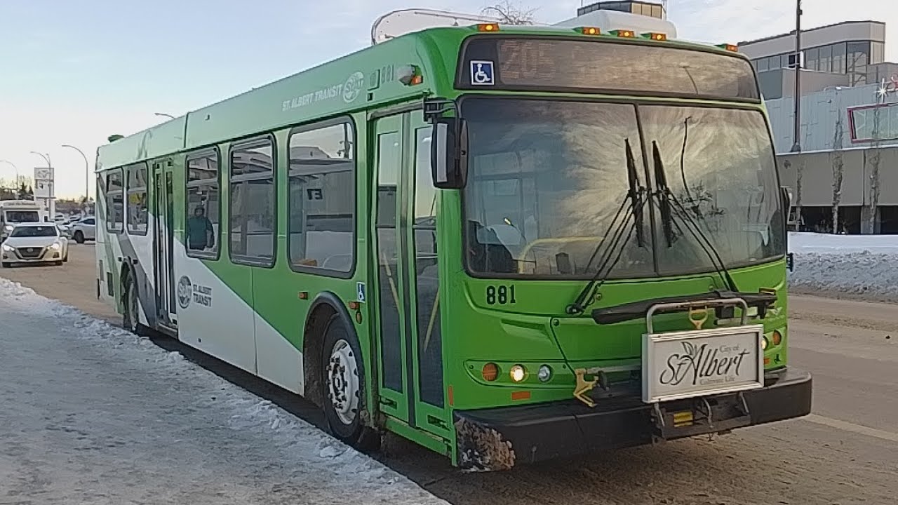 St Albert Transit 2009 New Flyer D40LFR 881(205 St Albert)