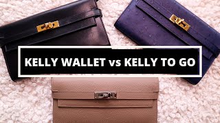 KELLY WALLET vs KELLY TO GO COMPARISON | TURNING HERMES KELLY WALLET INTO KELLY TO GO & REVIEW