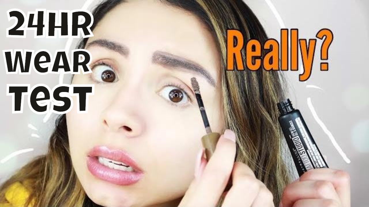 Tattoo Brow Gel Tint?? Testing the NEW Maybelline TattooStudio Waterproof Eyebrow Gel