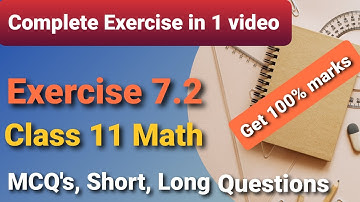 Exercise 7.2 class 11 chapter 7 maths || fsc part 1 maths